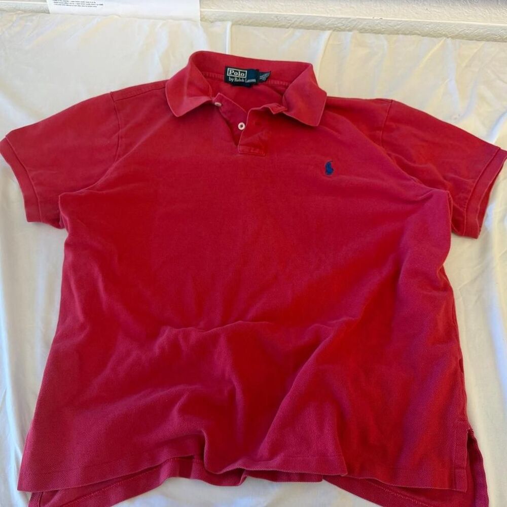 Polo-ralph-lauren Men's Red and Pink Polo-shirts